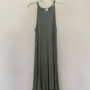 Sage green sun dress